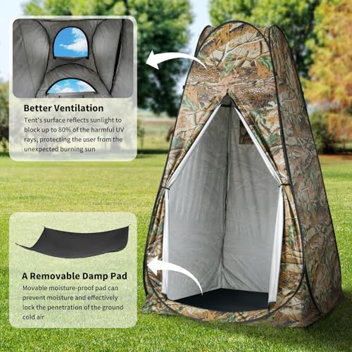 UMIKOOL DIRECT Pop Up Pod Changing Room Privacy Tent, Portable Outdoor Shower Tent, Camp Toilet, Rain Shelter for Camping,...