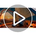 DIGLED Battery Operated Ceiling Fan: 11" Portable Camping RV Tent Fan with Lights - Outdoor Hanging Rechargeable 8000mAh -...