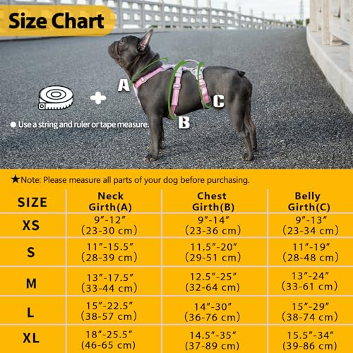Huntboo Escape Proof Dog Harness, Escape Artist Harness, Fully Reflective Harness with Padded Handle, Breathable,Durable, ...