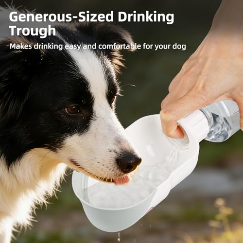 Dog Water Bottle, Leakproof Portable Water Bottle for Dogs, Dog Travel Water Bottles with Convenient Bottles Strap, Dog Tr...