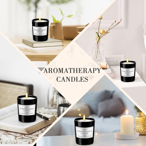 12 Pack Scented Candles Gifts Set for Women and Men, Candles for Home Scented, Natural Soy Wax 180H Long Burning, Aromathe...