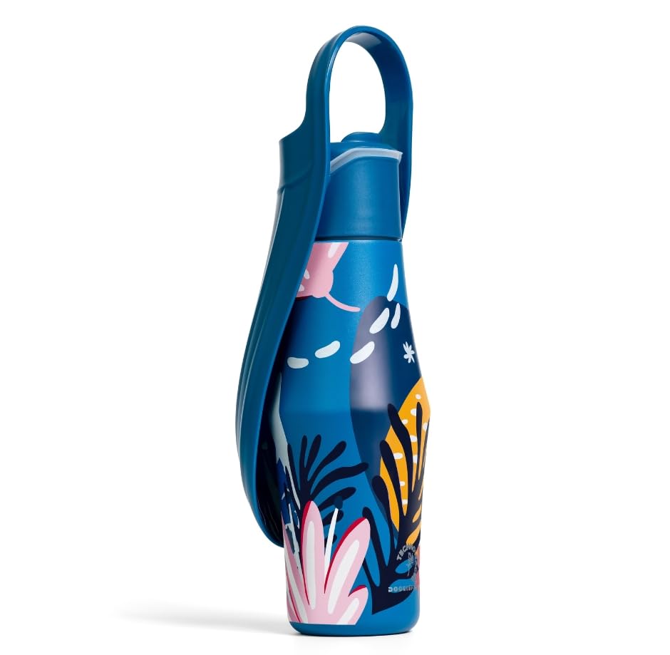 TECHNOWAGGS DOGGIEFLASK Dog Water Bottle | 27 OZ Stainless Steel | Convenient Pet Water Dispenser | Leak-Proof Bottle | Pe...