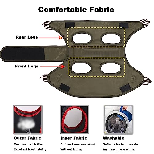 ATO-DJCX Cat Grooming Hammock Harness for Small Dogs,Pet Hammock Restraint Bag,Dog Grooming Sling for Trimming Nail and Ea...