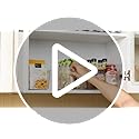 YIHONG 6 Pack Clear Pantry Organizer Bins, Plastic Containers with Handle for Kitchen,Freezer,Cabinet,Closet,Bathroom Unde...