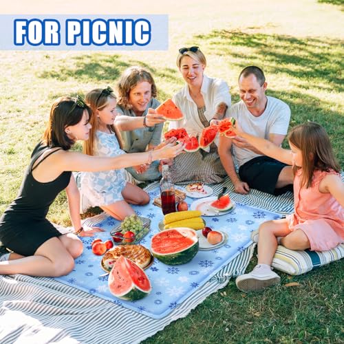 Reallnaive 24 x 35 Inches Extra Large Reusable Freezable Ice Mat for Buffet 1 Pc Chilled Serving Tray Cooling Charcuterie ...