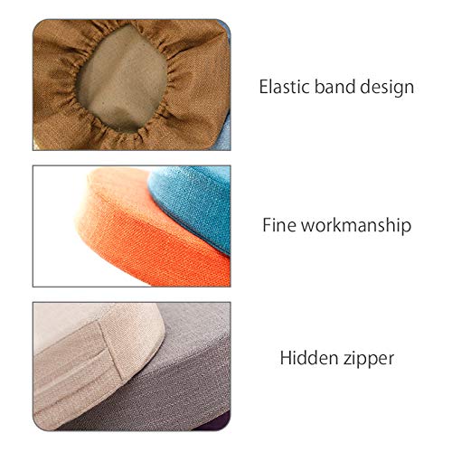 Kelendle Round Floor Pillow Cover Tatami Floor Cushion Cover Straw Japanese Futon Cover Meditation Seating Ottoman Throw C...