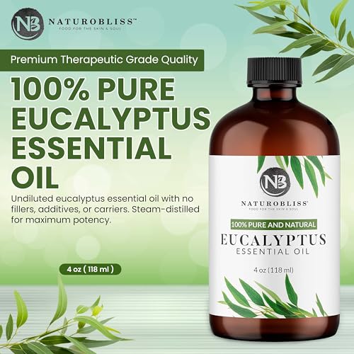 NaturoBliss Essential Oil with Glass Dropper - 100% Pure and Natural - Essential Oils for Diffuser, Aromatherapy, Soap and...