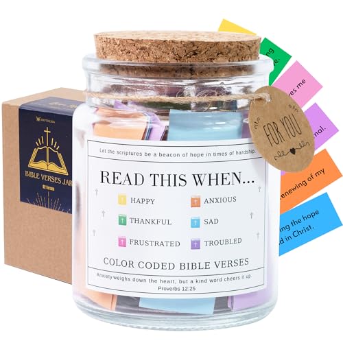 Read This When Bible Verses Jar – Mothers Day Gifts For Mom, Birthday, Christian Gifts for Women, Graduations Gift, Teache...