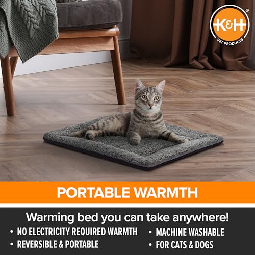 K&H PET PRODUCTS Self-Warming Cat Bed Pad, Self Heating Pad for Outdoor Cat Houses, Warming Mat for Indoor Pet Beds & Furn...