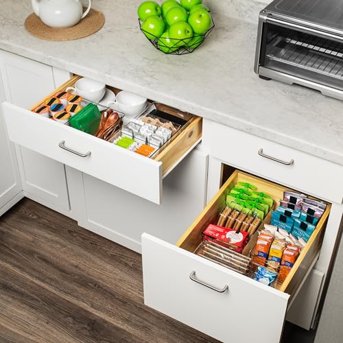 ClearSpace Plastic Pantry Organization and Storage Bins with Removable Dividers – Perfect Kitchen Organization or Kitchen ...