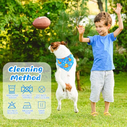 Abbylike 6 Pack Dog Cooling Bandana Summer Triangle Scarfs Bibs with Cute Fruit Pattern Instant Cooling Neck Wraps Breatha...