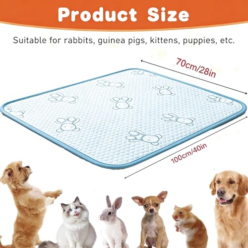YOFANG Dog Cooling Mat 40”x28”,Double-Sided All-Season Pet Cooling Pad,Washable Non-Slip Cool Touch Bed for Large Medium S...