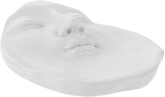 Cabilock Stylish Face Tray for Jewelry and Candle Storage Versatile Vanity Decor for Room Bathroom and Bedroom Minimalist ...