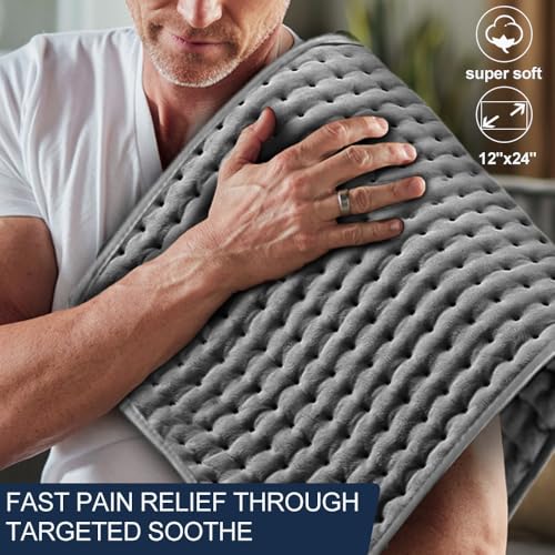 Heating Pad for Back Pain & Period Cramps Relief, 9 Heat Settings Electric Heating Pad for Neck & Shoulder, Auto Shut Off,...