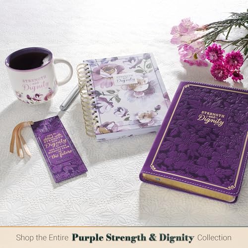 Christian Art Gifts Large Inspirational Ceramic Coffee & Tea Mug for Women: Strength & Dignity Encouraging Bible Verse, Cu...