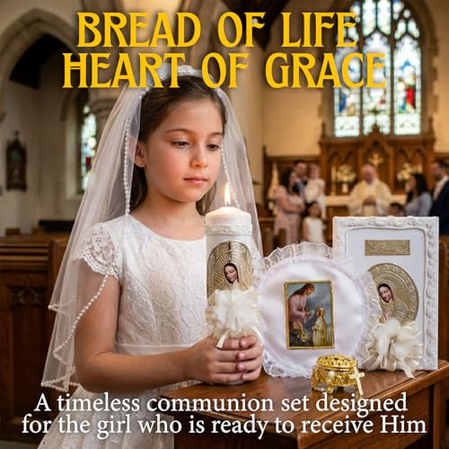 First Communion Bible and Candle - Biblia y Vela de Primera comunión para niña - Vela para Primera comunion niña - First C...