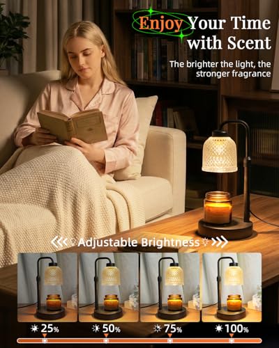 AIFEI Candle Warmer Lamp with Timer, Dimmable Adjustable Height Candle Lamp, Birthday Gifts for Women Mom Sister Friends, ...