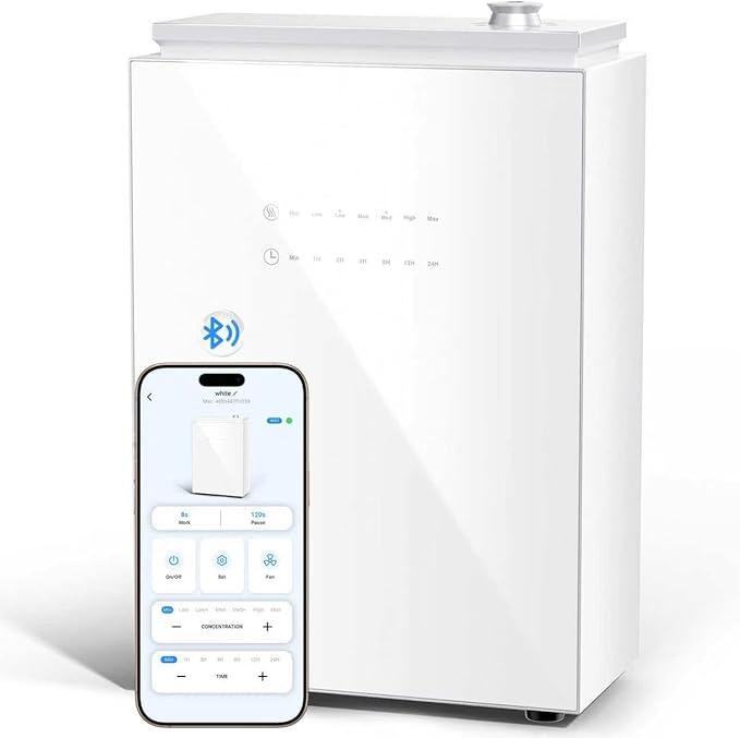 FYNTRA 5500 Sq.Ft Waterless Diffuser - HVAC System, Essential Oil Diffuser with WiFi & Bluetooth App Control, Whole House...