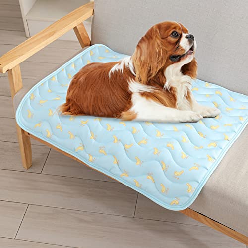 Aimondow Pet Cooling Mat, Washable Ice Silk Cooling Mat for Dogs and Cats, Pet Summer Cooling Bed for Cats, Portable Pet C...
