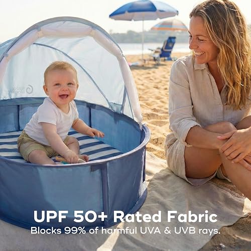 Babymoov Babyni Anti-UV Pop-Up Tent, UPF 50+ Sun Protection, Portable Baby Sun Shelter with Mosquito Net, Lightweight Trav...