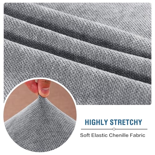 H.VERSAILTEX Sofa Cushion Covers Stretch Mixed-Color Chenille Chair Covers Armchair Chair Covers for Living Room Non Slip ...
