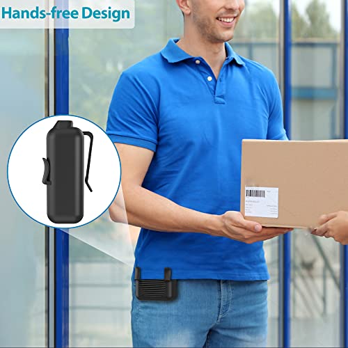 SLENPET Portable Waist Clip Fan, 6000mAh Battery Operated Necklace Fan, 23 Hours Working Time, 3 Speeds, 5100RPM Strong Ai...