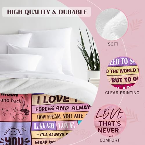 Sruemiul Mothers Day Blanket Gifts for Mom from Daughter & Son - Best Mom Ever Gifts - Presents for Moms - Mothers Day Bir...