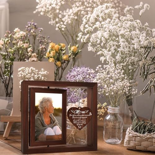 Vetbuosa Memorial Gifts for Loss of Mom, Mothers Day Gift for Mom in Heaven, Bereavement Picture Frame, Sympathy Gifts for...