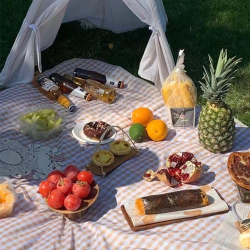 K Y KANGYUN 80x80 in Extra Large Picnic Blanket Outdoor Beach Blankets, Water-Resistant Foldable Sandproof Blankets Cute P...