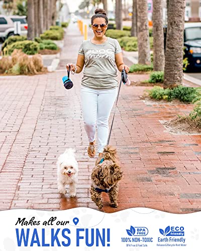 lesotc Dog Water Bottle, Portable Water Dispenser with Bowl, Leak Proof Pet Travel Squeeze Bottle, Puppy Essentials Dog St...