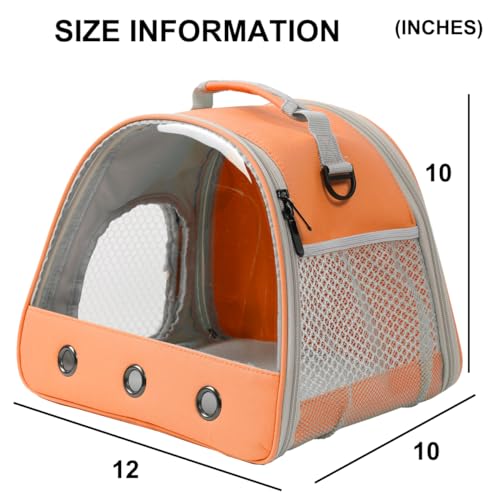 Rabbit Travel Carrier,Lizards Carrier, Small Animal Travel Bag for Bunny Sugar Glider Hedgehog Rat Parrot Bird Guinea Pig,...