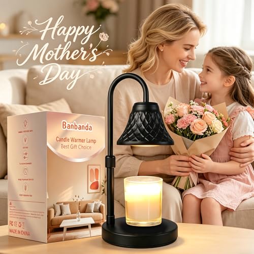 Adjustable Candle Warmer Lamp with Timer: Mothers Day Gifts Lamp fits All Candle Jar Home Decor - Wax Warmer for Scented W...