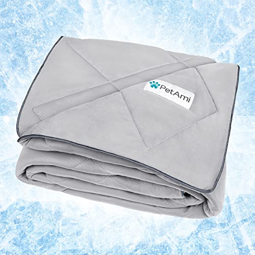 PetAmi Premium Cooling Dog Blanket | Lightweight Fluffy Pet Throw Blanket Bed Cover for Dogs, Cat, Puppies | Pet Blanket F...