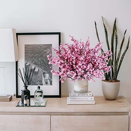 Sggvecsy 10 Pcs Babys Breath Artificial Flowers Gypsophila Bouquets Bulk Real Touch Fake Silk Flowers for Home Wedding DIY...