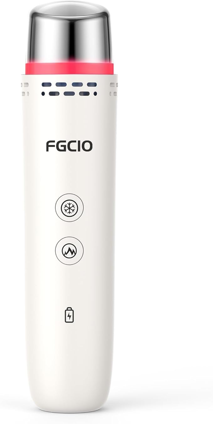 FGCIO Beauty Wand, Cold and Hot Skincare Eyes & Face Depuffing Wand, Massager for Eye Puffiness, Dark Circles and Skin Rad...