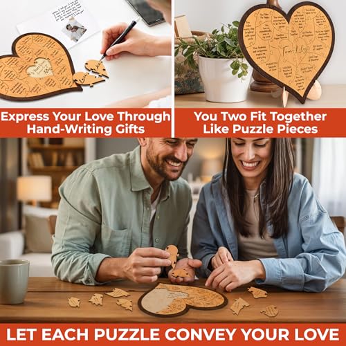 Stofinity 3 Year Anniversary Wooden Gifts For Him Her - 3rd Anniversary Wedding Gifts For Couple, Happy 3rd Anniversary Ma...