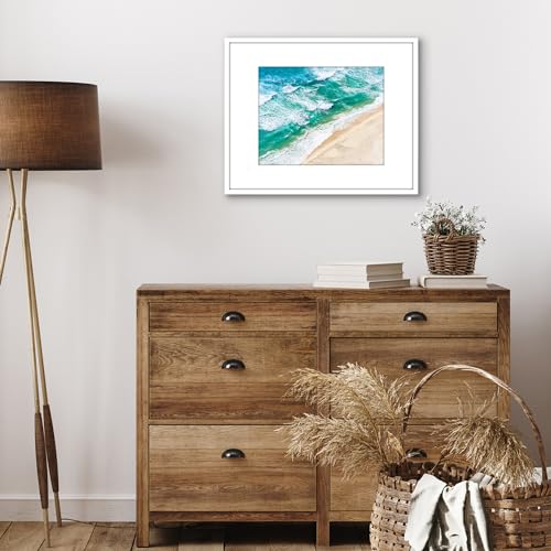 Americanflat 16x20 Picture Frame with Polished Plexiglass - Use as 11x14 Frame with Mat or Display 16x20 Photo Without Mat...
