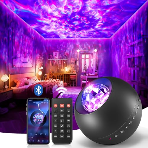 Galaxy Projector for Bedroom Mothers Day Gifts Birthday Gifts for Teen Boy Gifts, LED Galaxy Light Projector, 15White Nois...