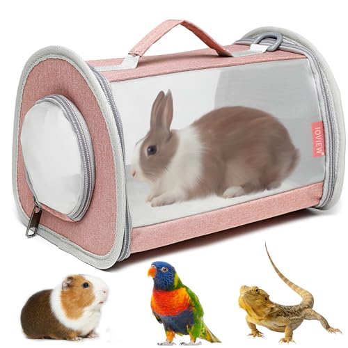 Ioview Guinea Pig Carrier Travel Small Animal Carrier Bag Lizard Bird Rabbit Carrier Cage Squirrel Breathable Bag Portable...