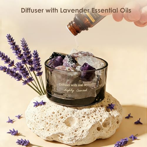 Aroma Stone Passive Diffuser with Essential Oils for Home, Bathroom, Office | Room Scent | Home Decor & Fragrance, Elegant...