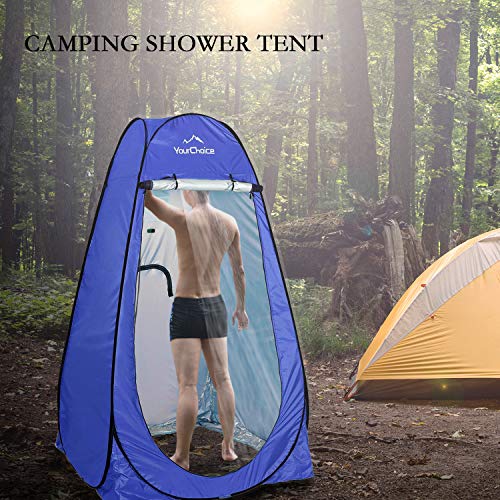 Your Choice Pop Up Privacy Shower Tent, 3.9 x 3.9 x 6.2FT Portable Camping Changing Room, Instant Setup Outdoor Shelter wi...