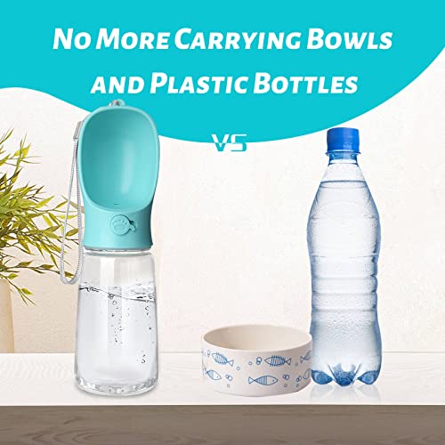 Kalimdor Dog Water Bottle, Leak Proof Portable Puppy Water Dispenser with Drinking Feeder for Pets Outdoor Walking, Hikin...