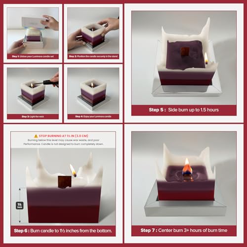 LUMINORA Spiral Scented Candle for Women & Men | Hand-Crafted Decorative Soy Wax Candle | Wooden Wick | Unique Twisted Spi...