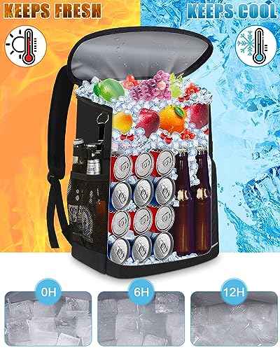 Cooler Backpack Insulated Leakproof Waterproof Backpack Cooler Bag 30/45 Cans, Large Capacity Lightweight Travel Camping B...