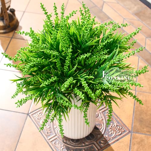 PONKING Imitation Berry Grass Branches Artificial Stems 12 Bundles Greenery Fake Plants for Home Office Flowers Bouquet Ce...