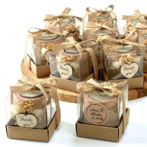 Candle Party Gifts Set 20 Pack Candle Holders for Guests Wedding, Baby Shower, Birthday, Thanksgiving, Adult Party Decorat...