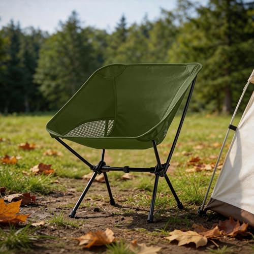 BITIANTEAM Lightweight Portable Camping Chair - Folding Backpacking Hiking Chair with Carry Bag for Outdoor Travel, Beach,...