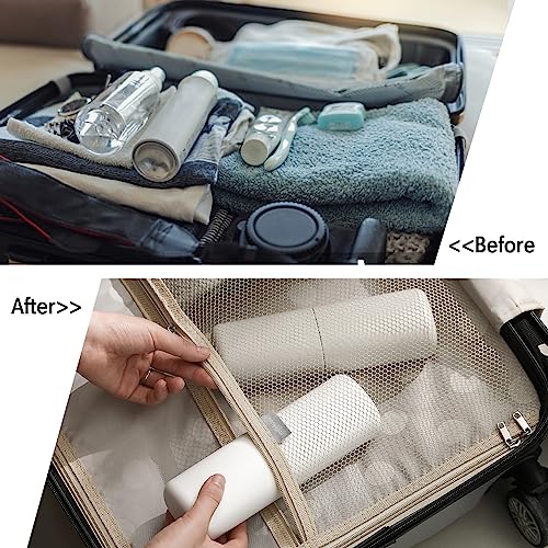 BALUCA Travel Toothbrush Case, Portable Tooth Brush Holder and Toothpaste Cover Container with Mouthwash Cup, Compact Oral...
