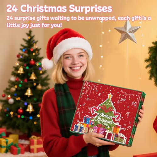 Beauty Advent Calendar Gifts for Women, Relaxing Spa Gift Baskets, Holiday Self Care Gifts for women Mom Girlfriend Sister...