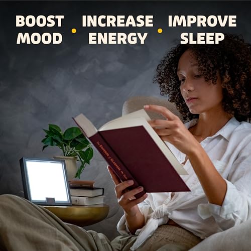 Circadian Optics Lumine Light Therapy Desk Lamp | As Seen On Shark Tank | 10,000 LUX UV-Free Full-Spectrum LEDs | Powerful...
